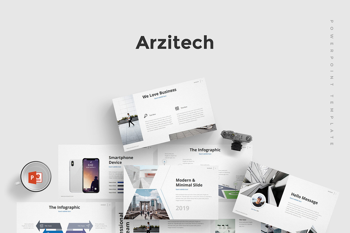 Arzitech - Powerpoint Template in PowerPoint Templates - product preview 8
