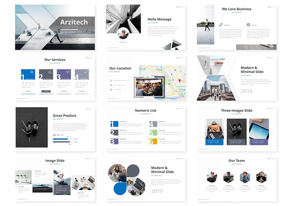 Arzitech - Powerpoint Template in PowerPoint Templates - product preview 1