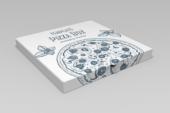 Pizza Box Mockup in Product Mockups - product preview 2