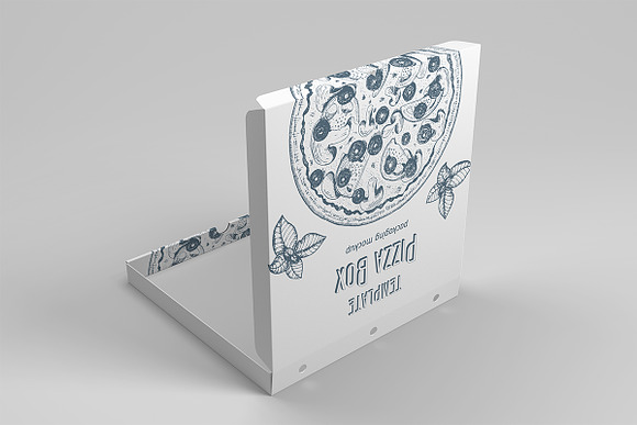Pizza Box Mockup in Product Mockups - product preview 7