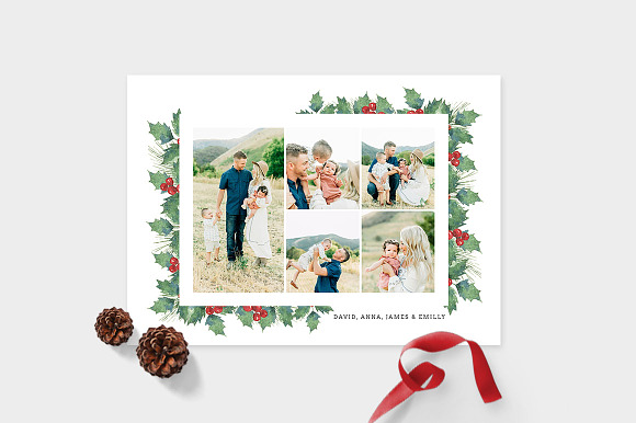 Christmas Photo Card Template -CD090 in Card Templates - product preview 1