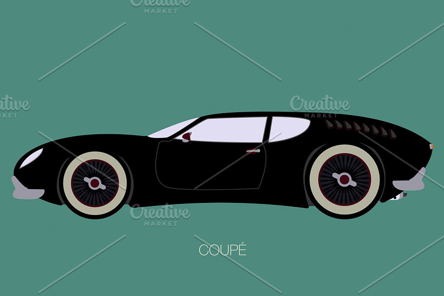 european car fully editable in Illustrations - product preview 8