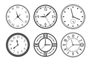 Wall clock icons