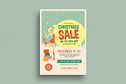Retro Christmas Sale Event Flyer