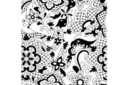 Mexican lace seamless pattern.