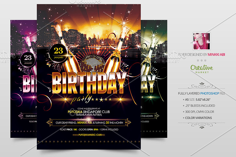 Birthday Party Flyer | Poster in Flyer Templates - product preview 8