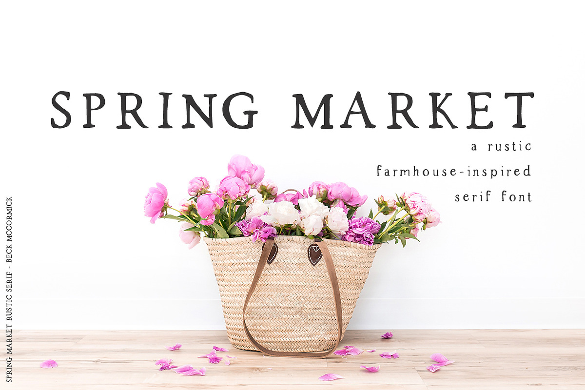 Spring Market - Rustic Font in Serif Fonts - product preview 8