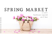 Spring Market - Rustic Font
