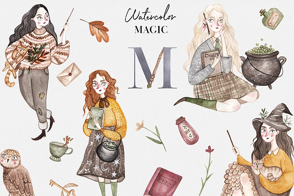 Watercolor Autumn Magic Collection