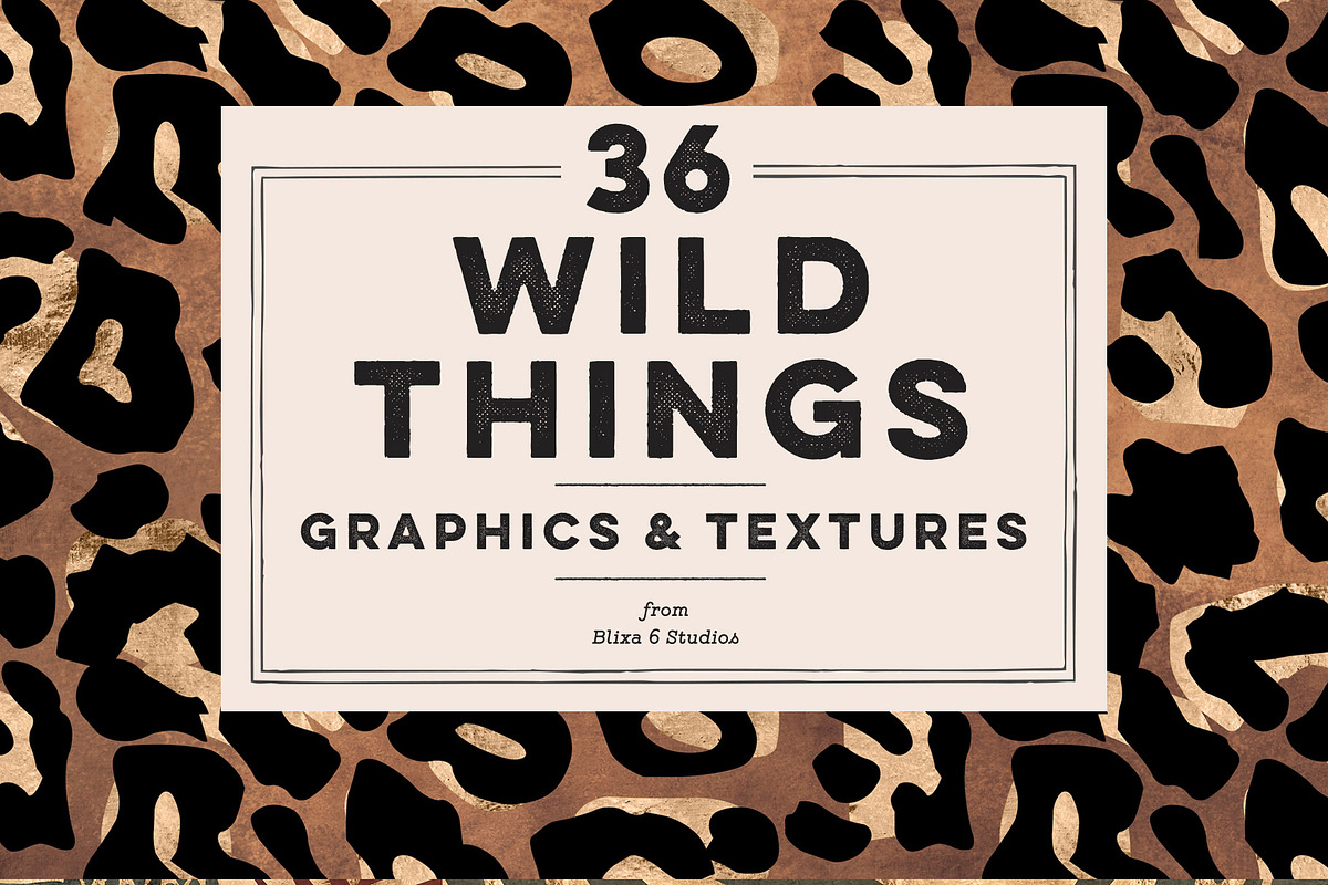 36 Wild Things: Golden Animal Prints in Patterns - product preview 8