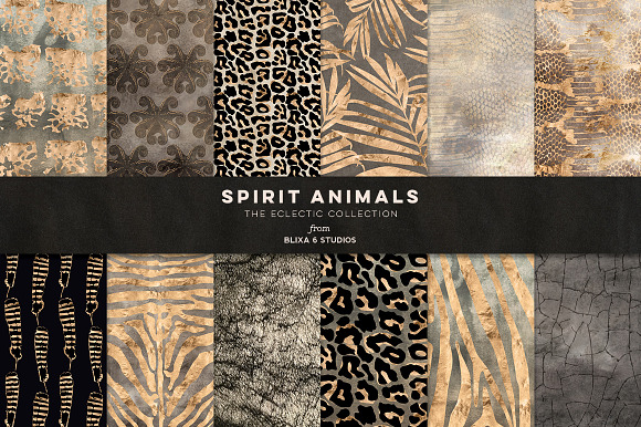 36 Wild Things: Golden Animal Prints in Patterns - product preview 3