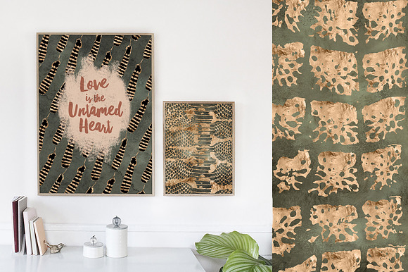 Untamed Creatures: Gold Animal Skins in Patterns - product preview 2