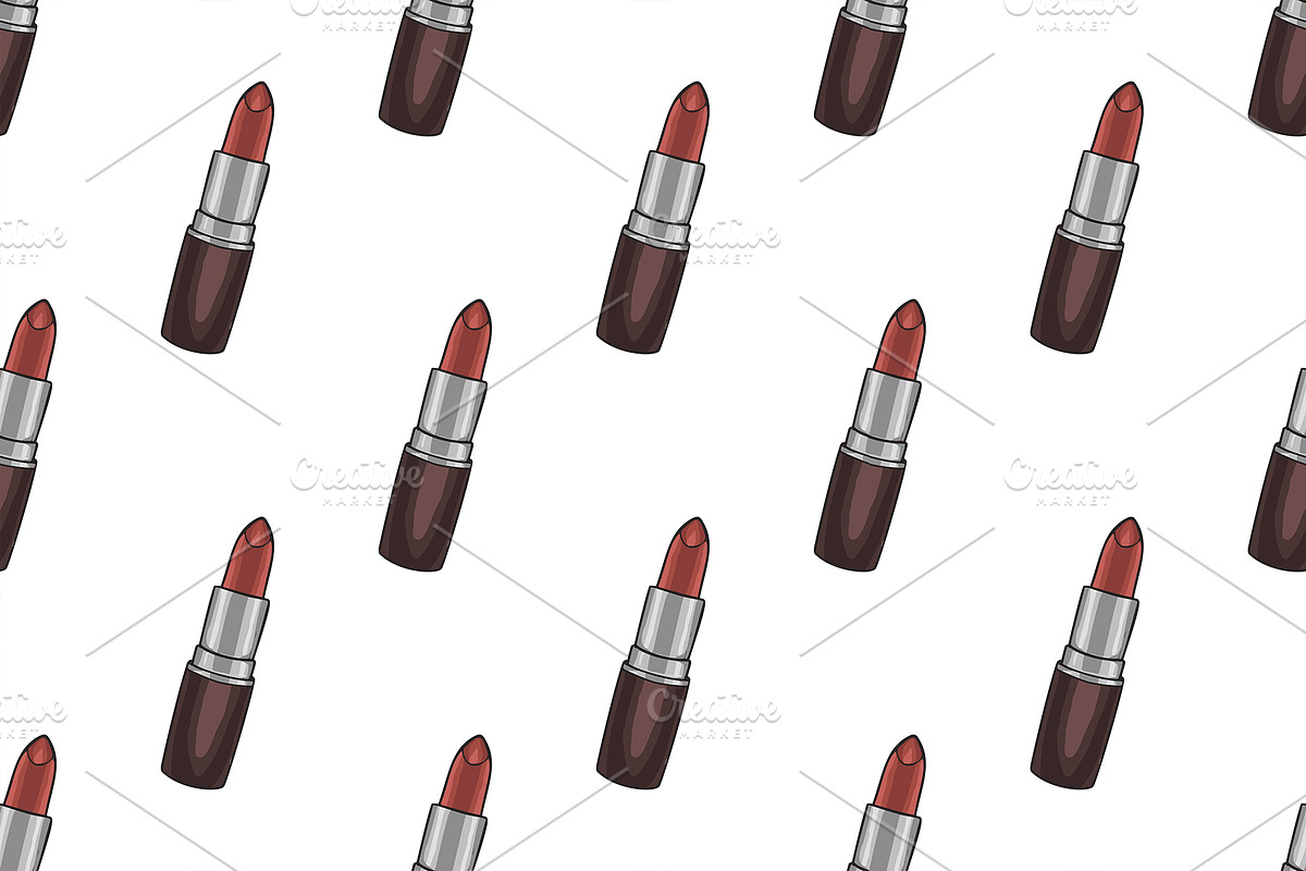 Hand drawn lipstick in Patterns - product preview 8