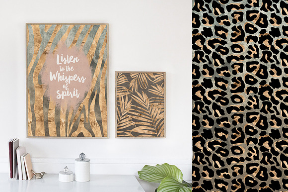 Spirit Animals Golden Graphics in Patterns - product preview 1
