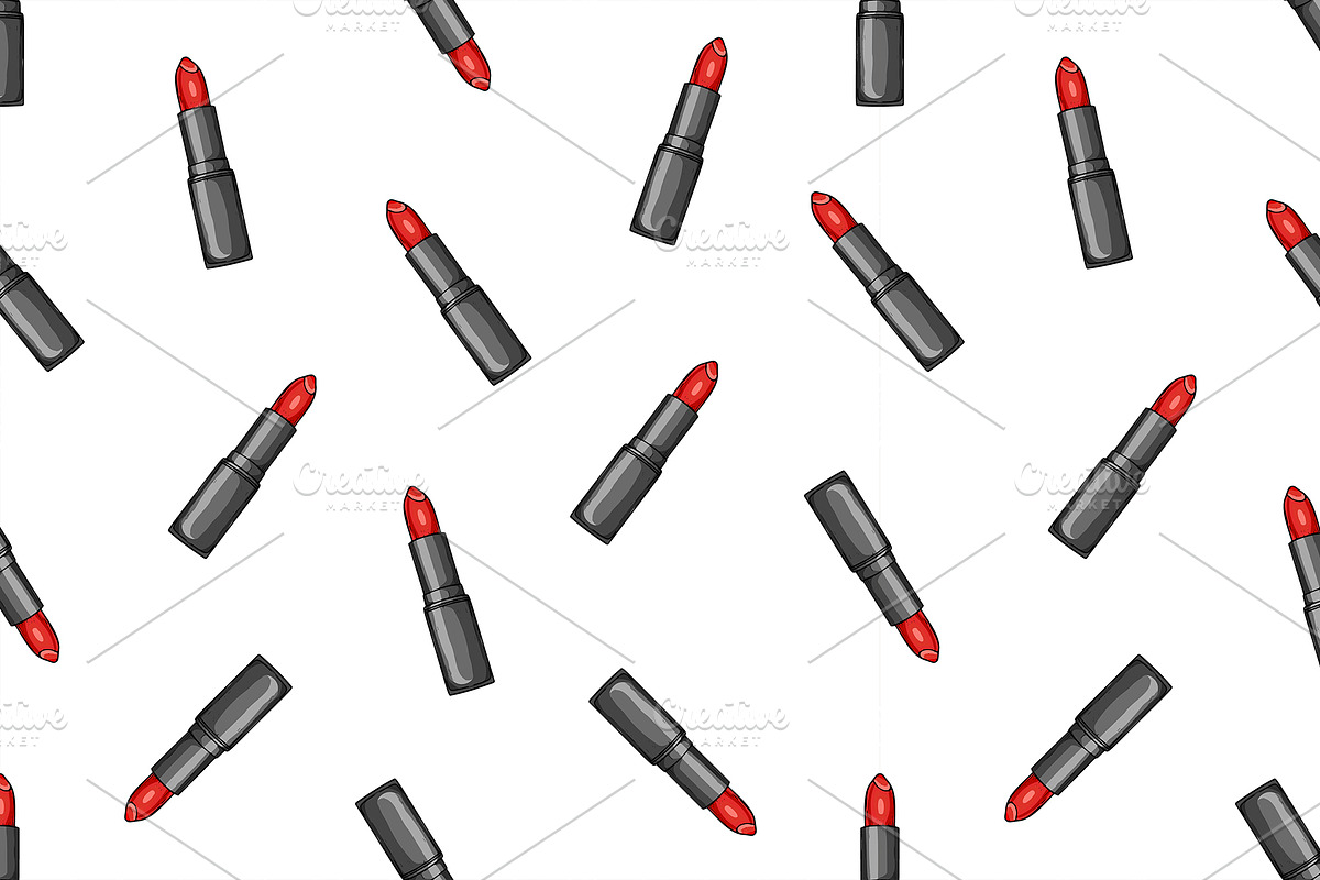 Hand drawn lipstick in Patterns - product preview 8