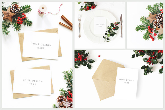 25 Holly Christmas mockups & photos in Product Mockups - product preview 1