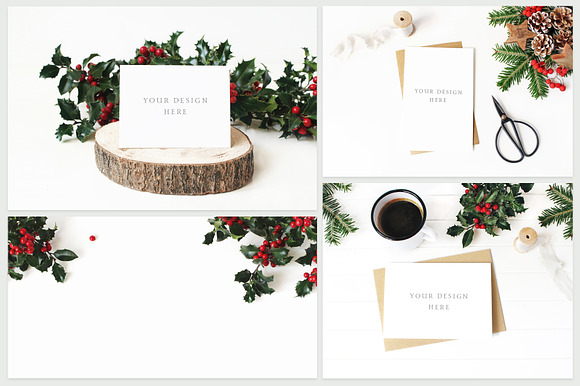 25 Holly Christmas mockups & photos in Product Mockups - product preview 3