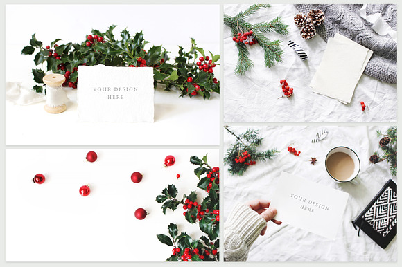 25 Holly Christmas mockups & photos in Product Mockups - product preview 6