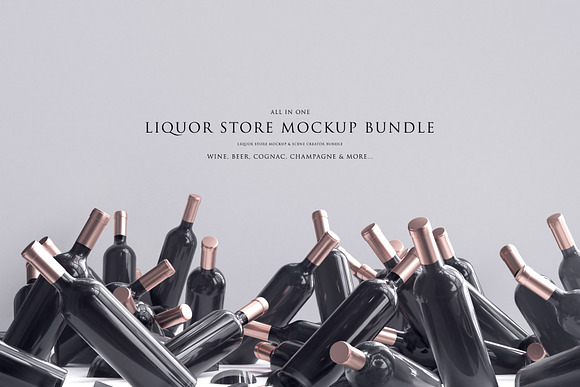 Liquor Store Mockup Bundle in Product Mockups - product preview 66