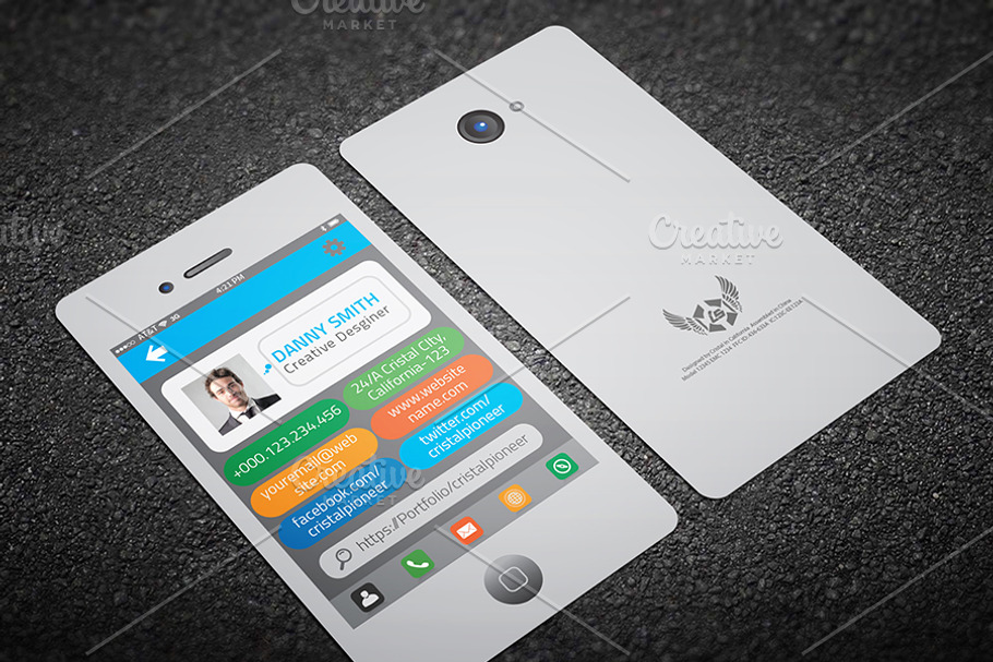 iphone Style Business Card