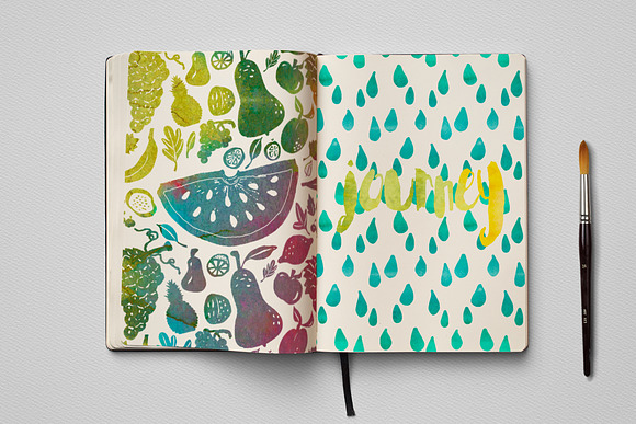 Seamless Snazzy Patterns Watercolor in Patterns - product preview 3