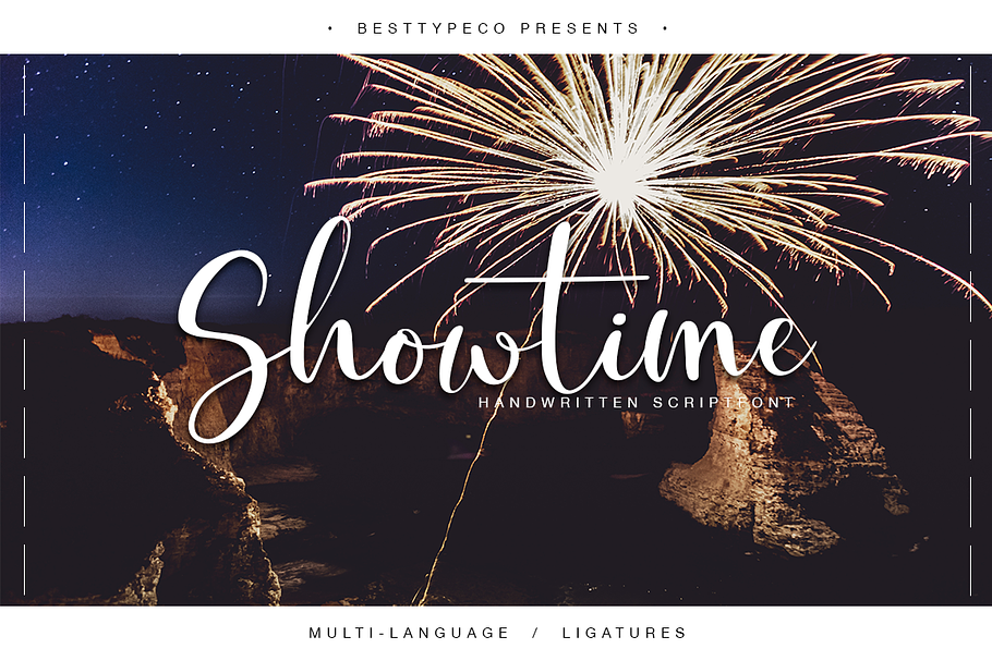 Showtime in Script Fonts - product preview 8