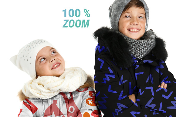 Kid Winter Jackets Mockup Set in Product Mockups - product preview 7