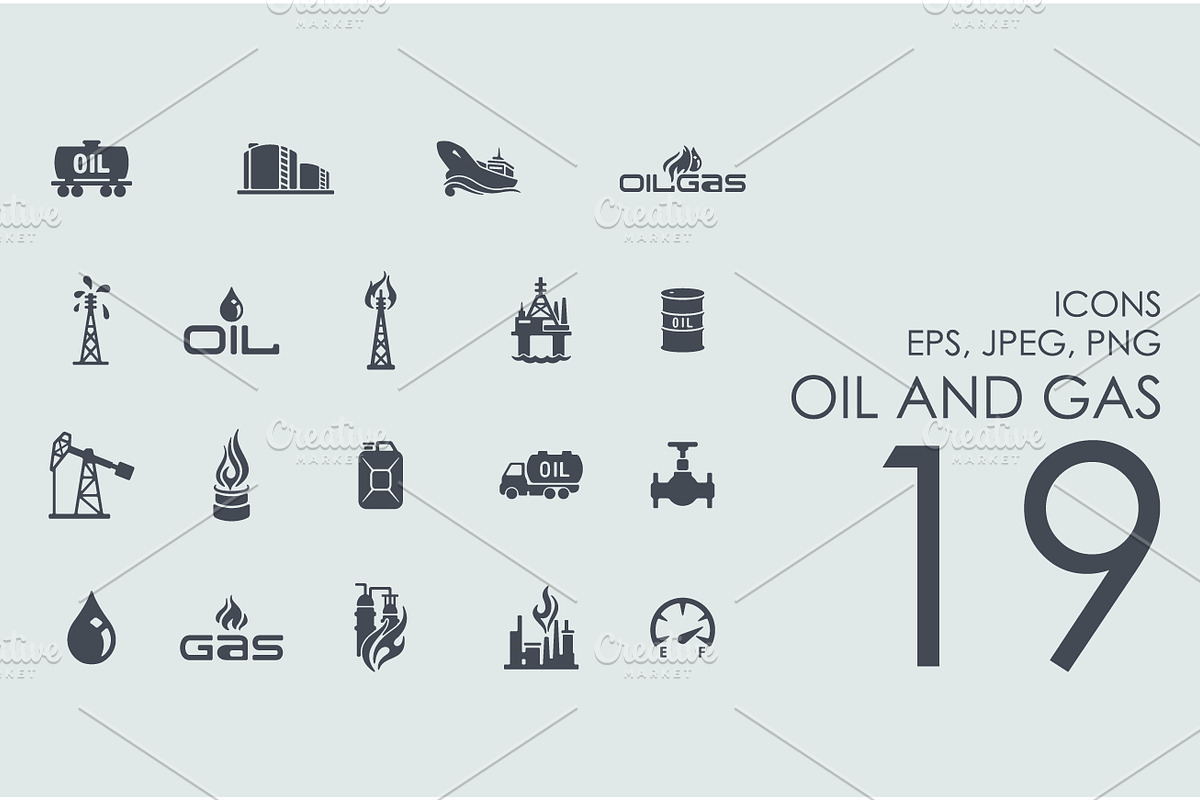 19 oil and gas icons in Graphics - product preview 8