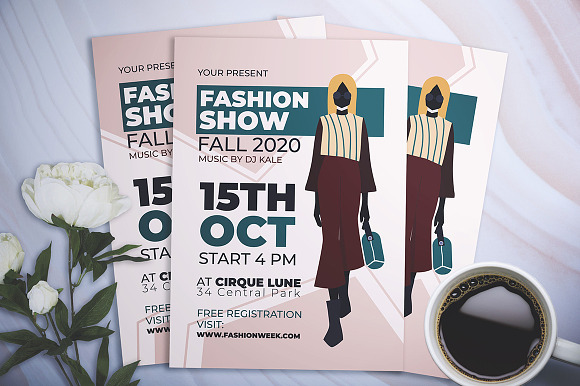 Fashion Show Flyer in Flyer Templates - product preview 1