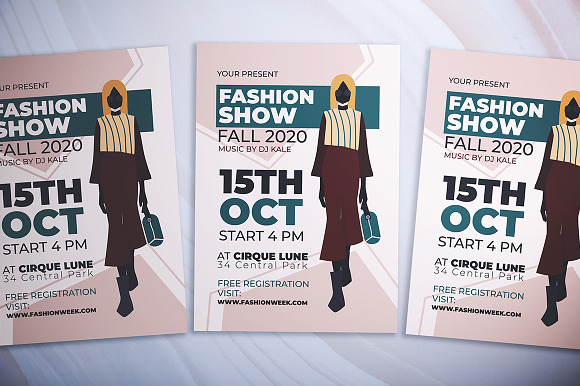 Fashion Show Flyer in Flyer Templates - product preview 2