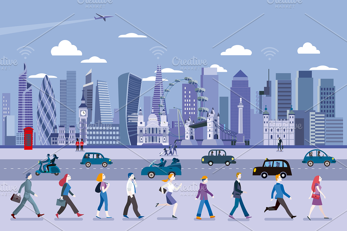 London City Skyline in Illustrations - product preview 8