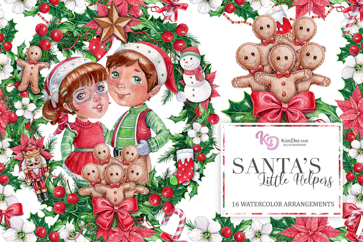 Santa's Little Helpers Arrangements in Illustrations - product preview 8