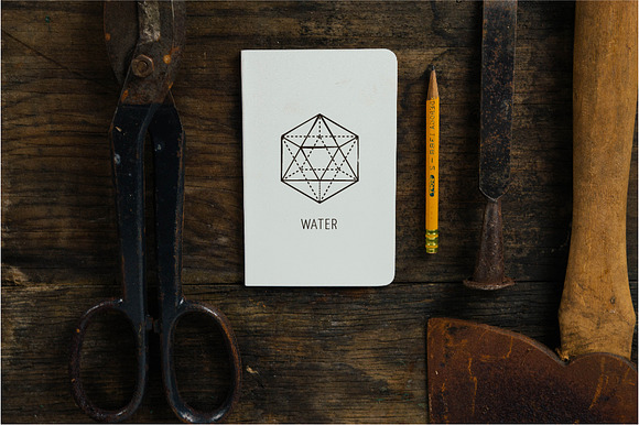 5 Elements - Sacred Geometry icons in Hipster Icons - product preview 2