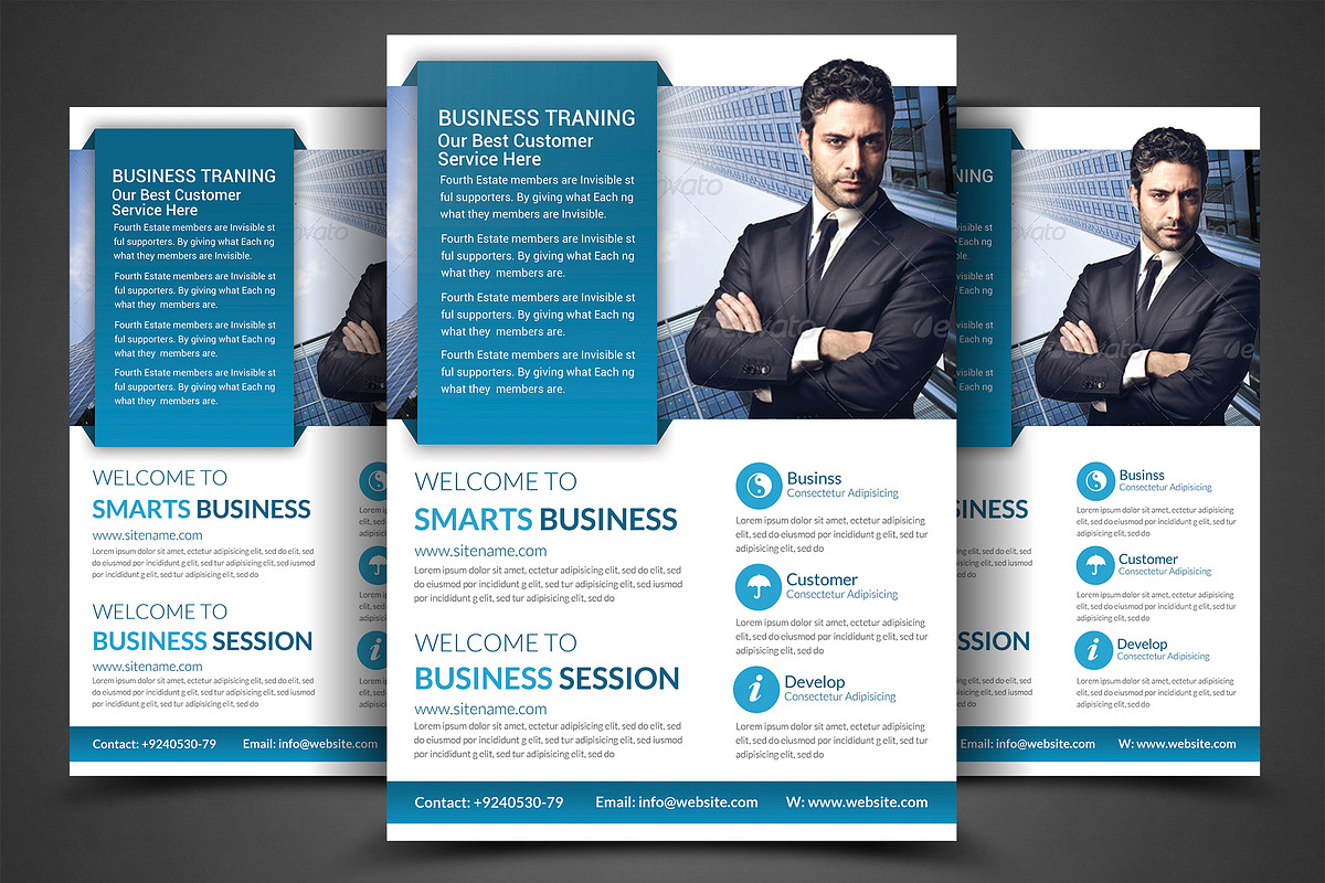 Business Corporate Flyer Templates in Flyer Templates - product preview 8