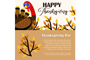 Thanksgiving Day banners