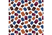 Business suitcase seamless pattern