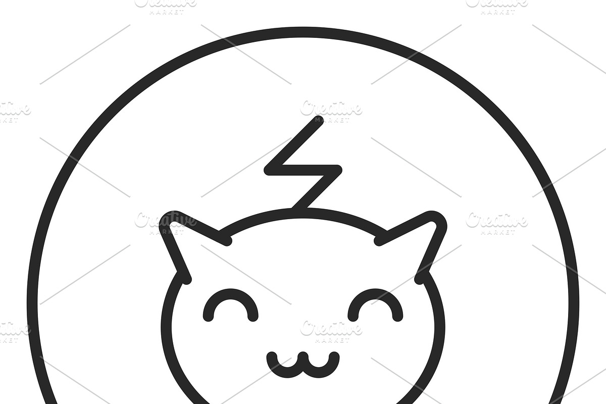Pokemon stroke icon, logo in Objects - product preview 8