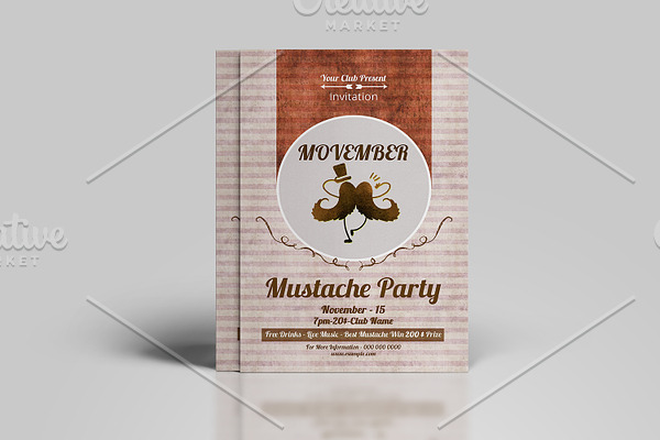 Movember Party Flyer - V893