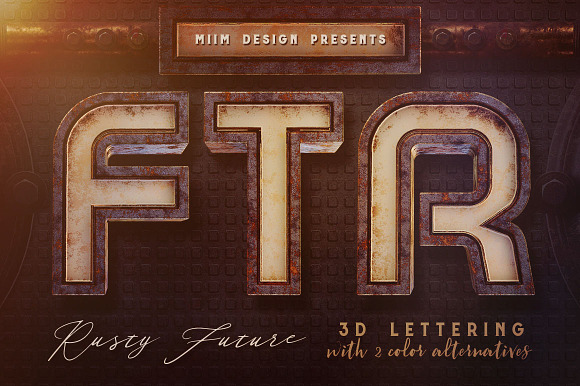 3D Lettering Mega Bundle 8 Industry in Graphics - product preview 4