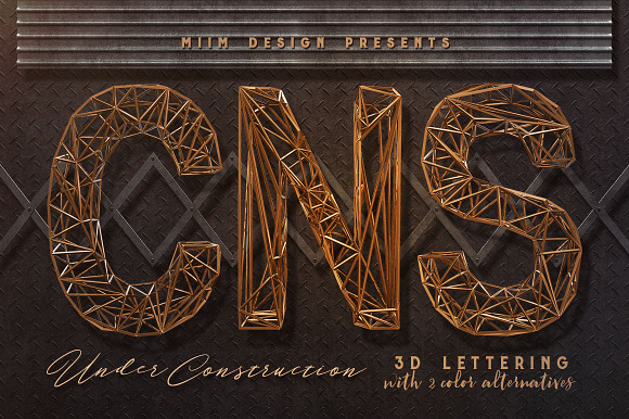 3D Lettering Mega Bundle 8 Industry in Graphics - product preview 5