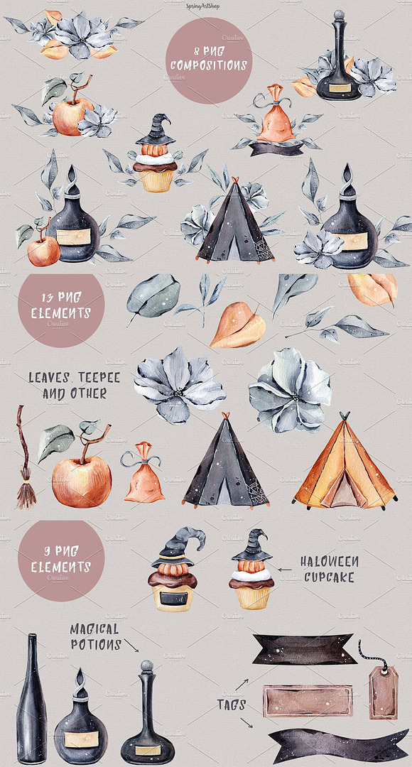 Watercolor Autumn Bundle-85% off in Illustrations - product preview 27