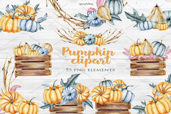 Watercolor Autumn Bundle-85% off in Illustrations - product preview 36