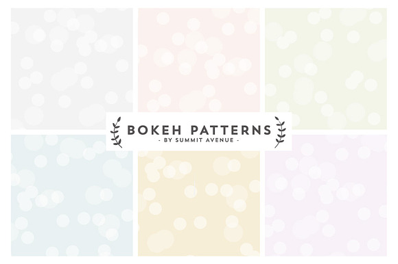 Seamless Bokeh Paterns & Papers in Patterns - product preview 2
