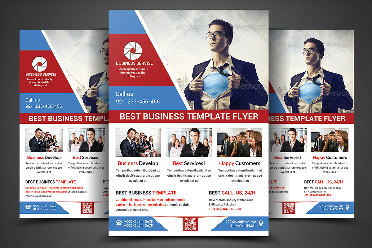 Corporate Flyer Print Templates in Flyer Templates - product preview 8