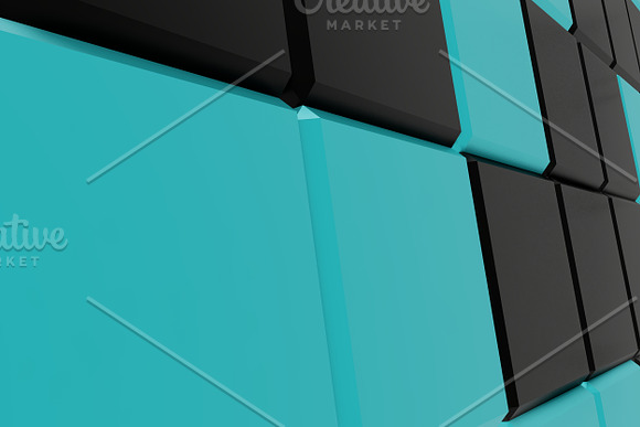 Blue and Black Cubes Backgrounds in Textures - product preview 1