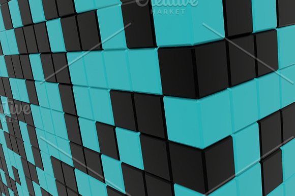 Blue and Black Cubes Backgrounds in Textures - product preview 3
