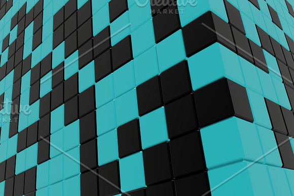 Blue and Black Cubes Backgrounds in Textures - product preview 10
