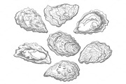 Oyster shell set