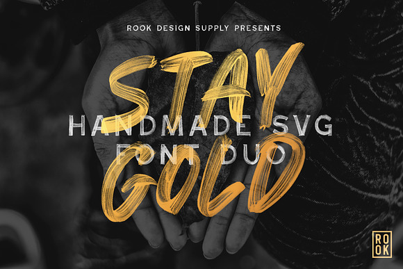 Stay Gold SVG Font Duo in Roman Fonts - product preview 9
