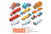 Trucks Isometric Set